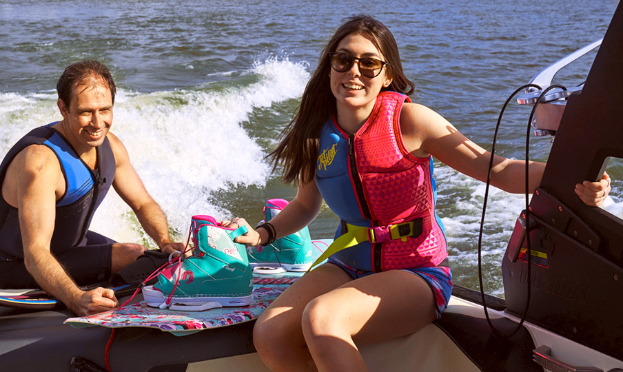 Skiing Lake Mulwala